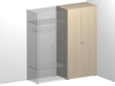 Шкаф гардероб (штанга, полки)